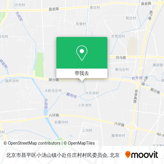 北京市昌平区小汤山镇小赴任庄村村民委员会地图