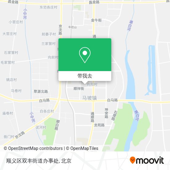 顺义区双丰街道办事处地图