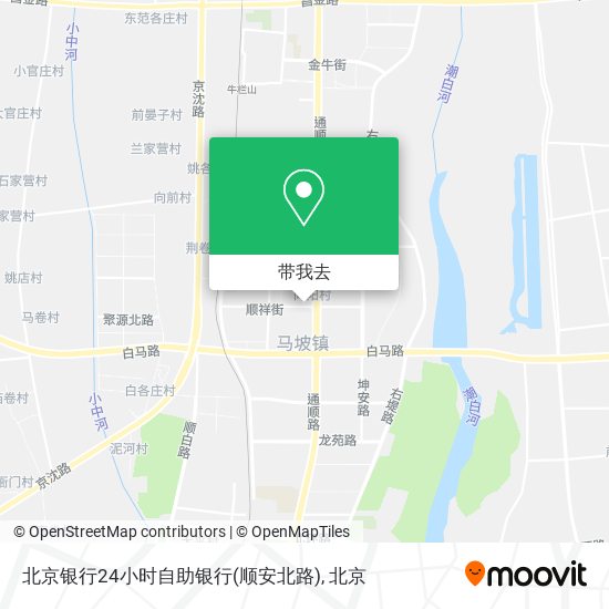 北京银行24小时自助银行(顺安北路)地图