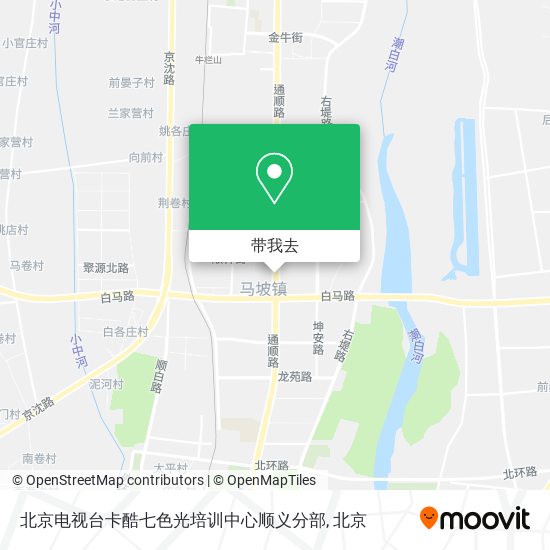 北京电视台卡酷七色光培训中心顺义分部地图