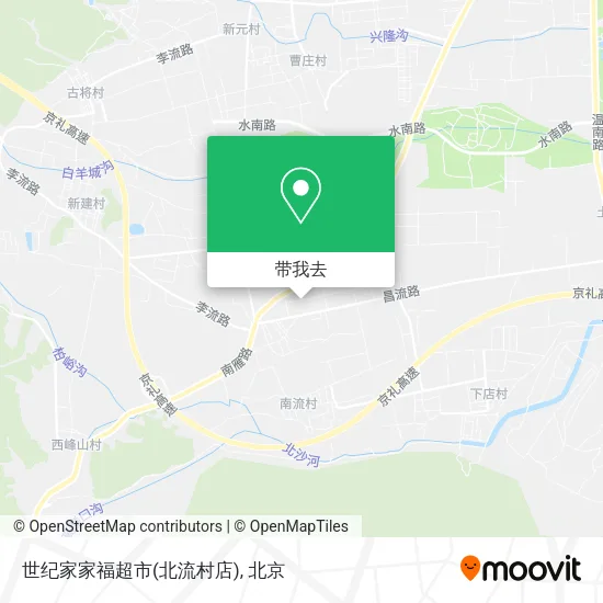 世纪家家福超市(北流村店)地图
