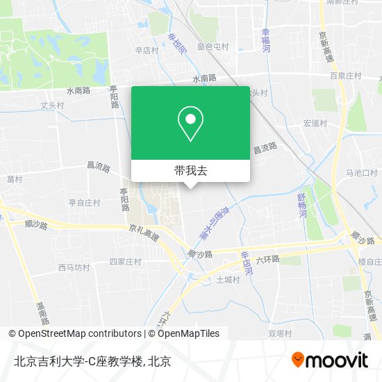 北京吉利大学-C座教学楼地图