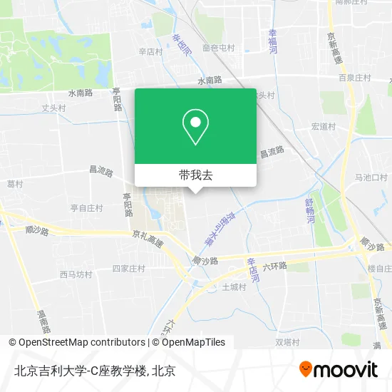 北京吉利大学-C座教学楼地图