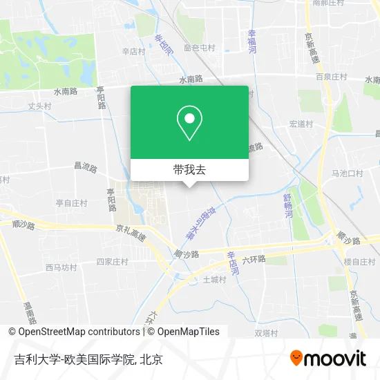 吉利大学-欧美国际学院地图
