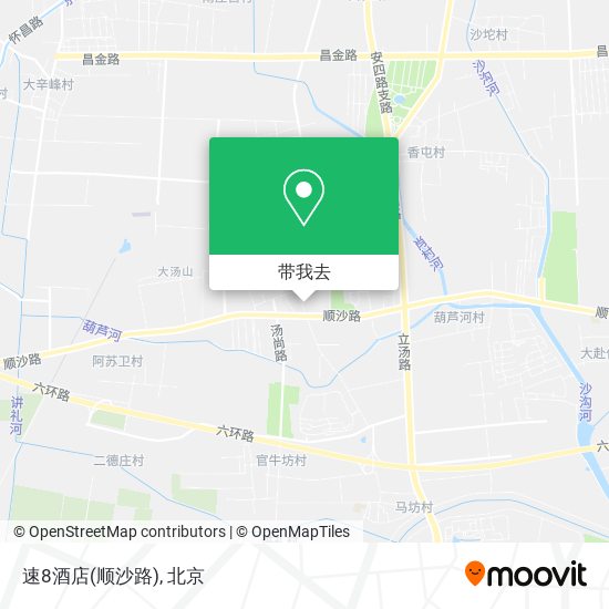 速8酒店(顺沙路)地图
