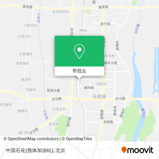 中国石化(燕体加油站)地图