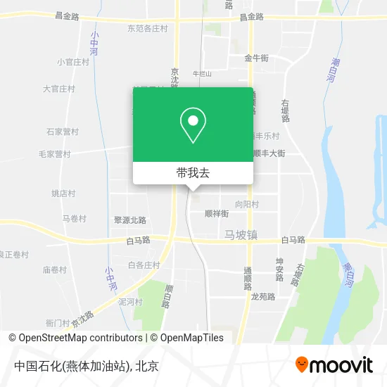 中国石化(燕体加油站)地图