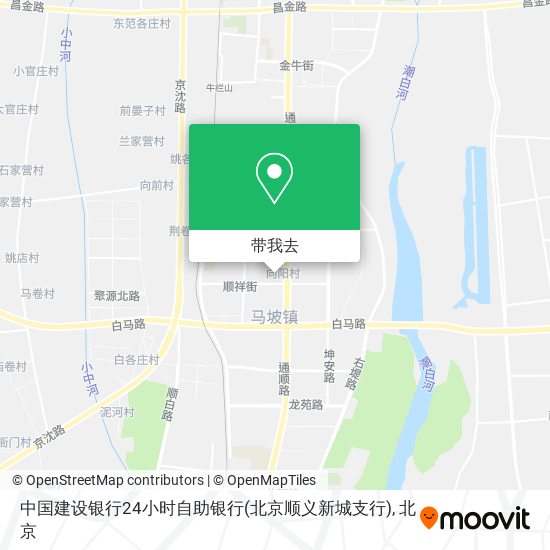 中国建设银行24小时自助银行(北京顺义新城支行)地图