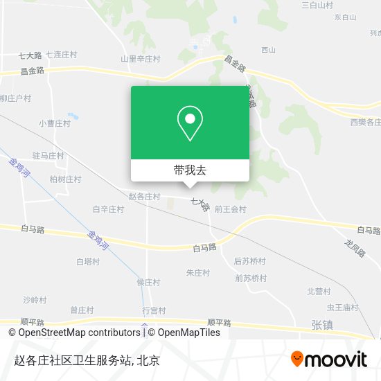 赵各庄社区卫生服务站地图