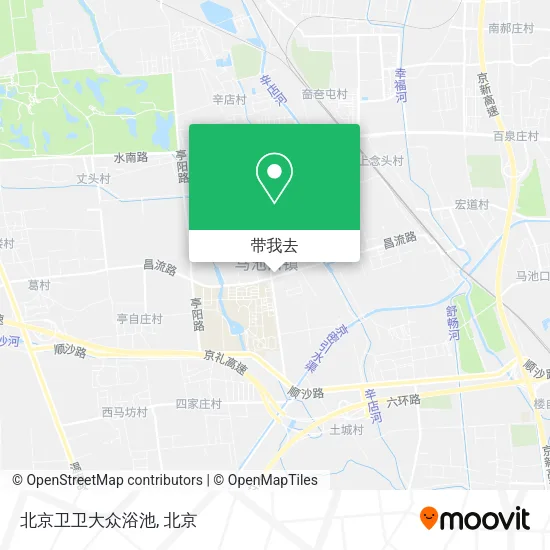 北京卫卫大众浴池地图