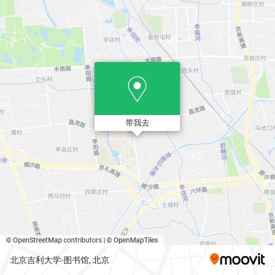 北京吉利大学-图书馆地图