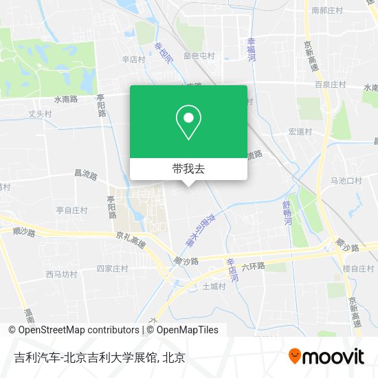 吉利汽车-北京吉利大学展馆地图