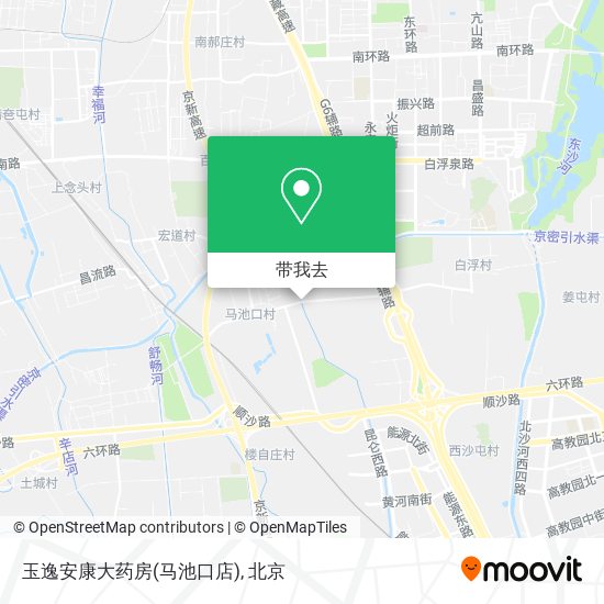 玉逸安康大药房(马池口店)地图