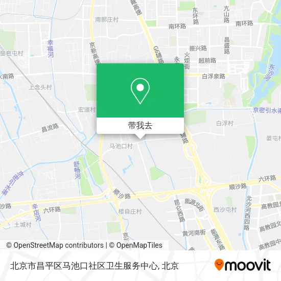 北京市昌平区马池口社区卫生服务中心地图