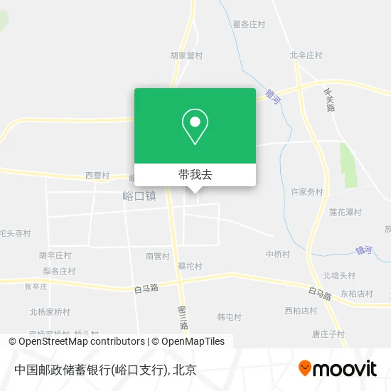 中国邮政储蓄银行(峪口支行)地图
