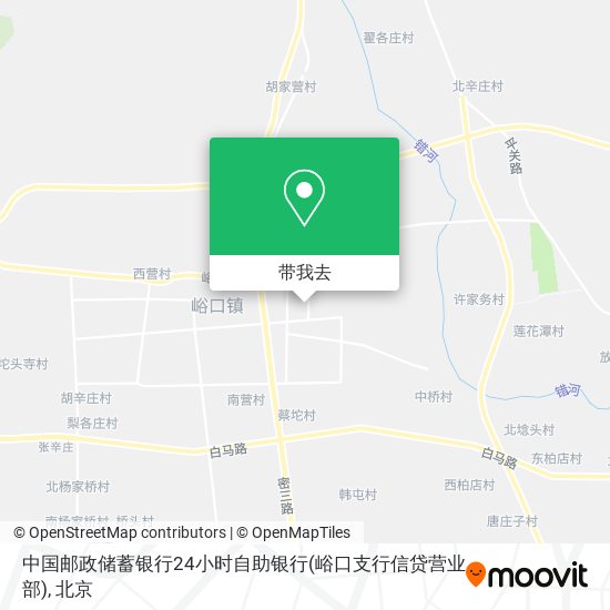 中国邮政储蓄银行24小时自助银行(峪口支行信贷营业部)地图