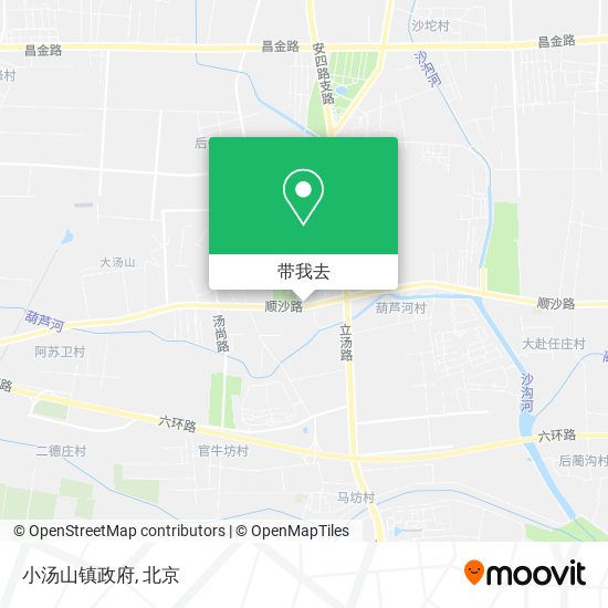 小汤山镇政府地图