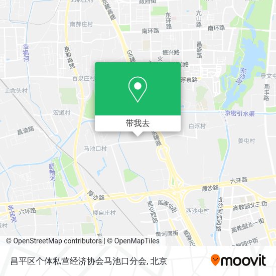 昌平区个体私营经济协会马池口分会地图
