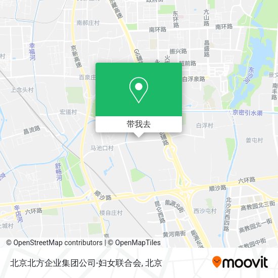北京北方企业集团公司-妇女联合会地图
