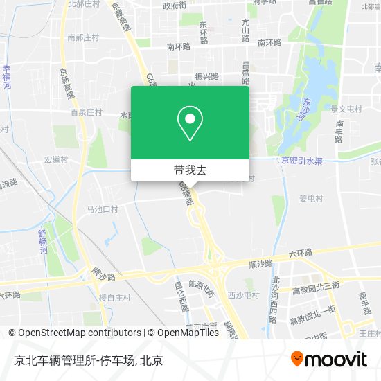 京北车辆管理所-停车场地图
