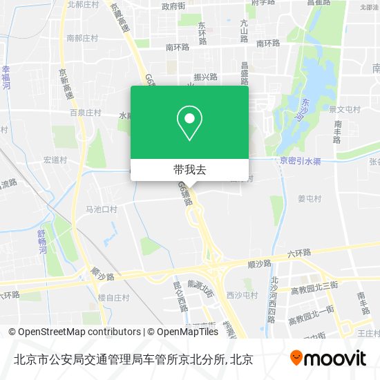 北京市公安局交通管理局车管所京北分所地图