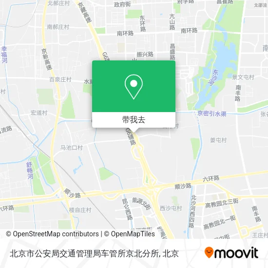 北京市公安局交通管理局车管所京北分所地图