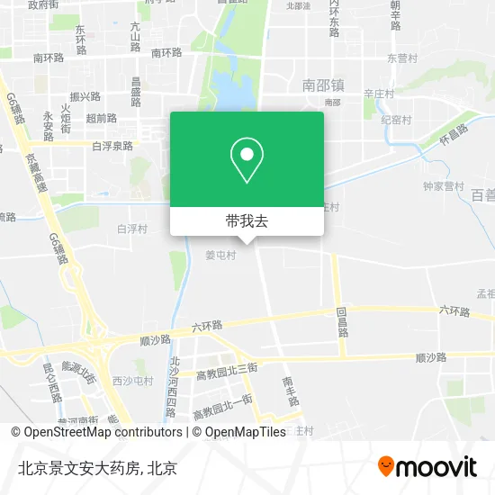 北京景文安大药房地图