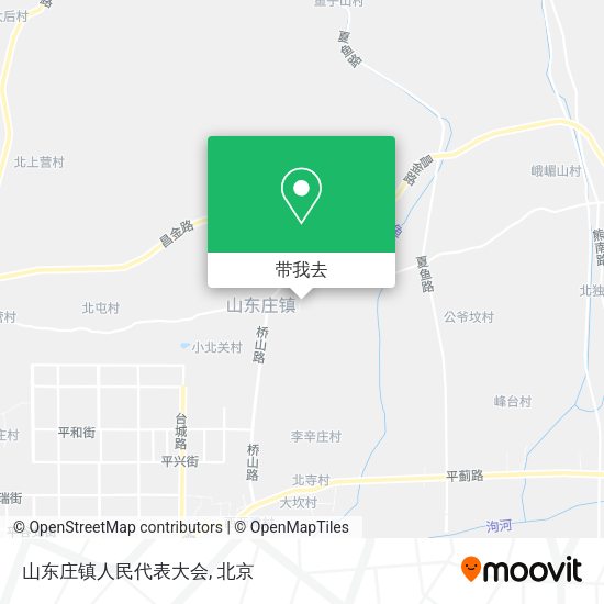 山东庄镇人民代表大会地图