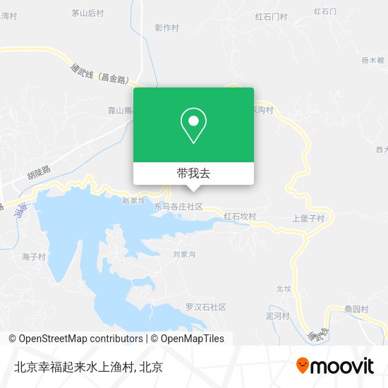 北京幸福起来水上渔村地图