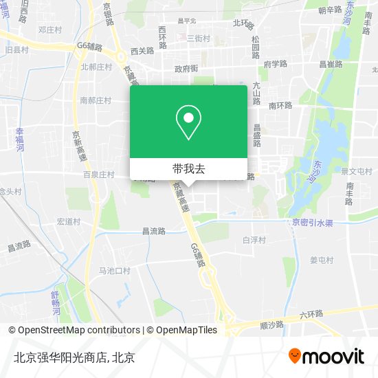 北京强华阳光商店地图