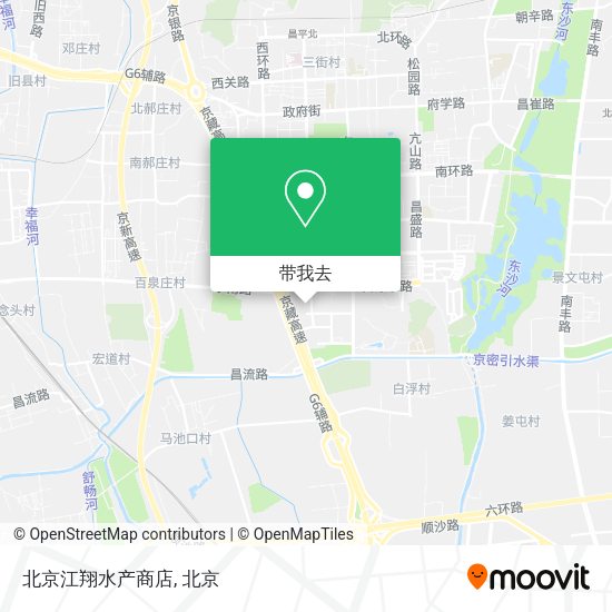 北京江翔水产商店地图