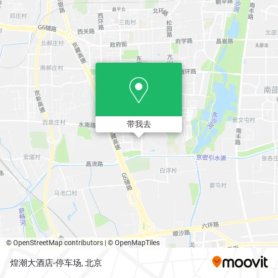 煌潮大酒店-停车场地图