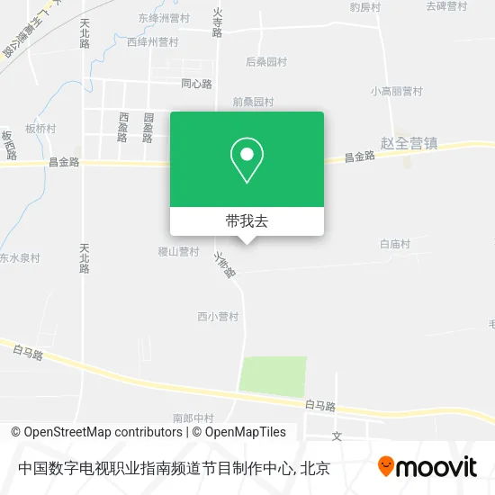 中国数字电视职业指南频道节目制作中心地图