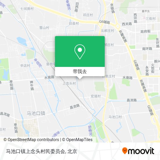 马池口镇上念头村民委员会地图