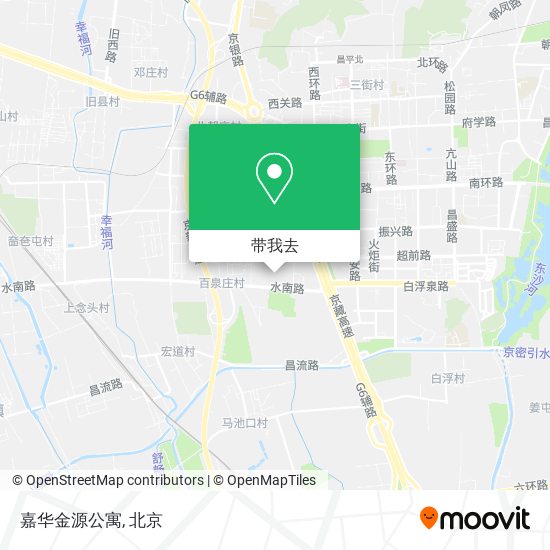 嘉华金源公寓地图