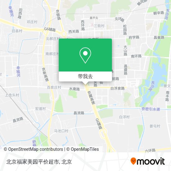 北京福家美园平价超市地图