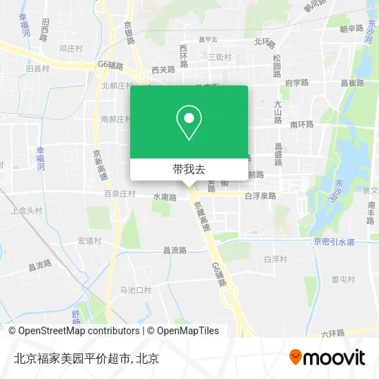 北京福家美园平价超市地图