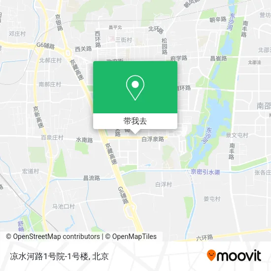凉水河路1号院-1号楼地图