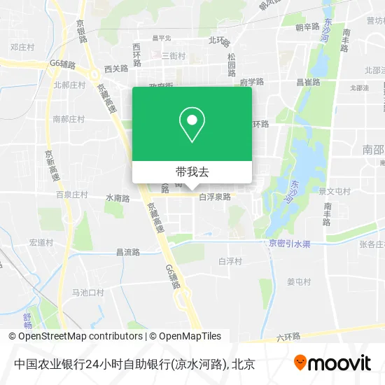中国农业银行24小时自助银行(凉水河路)地图