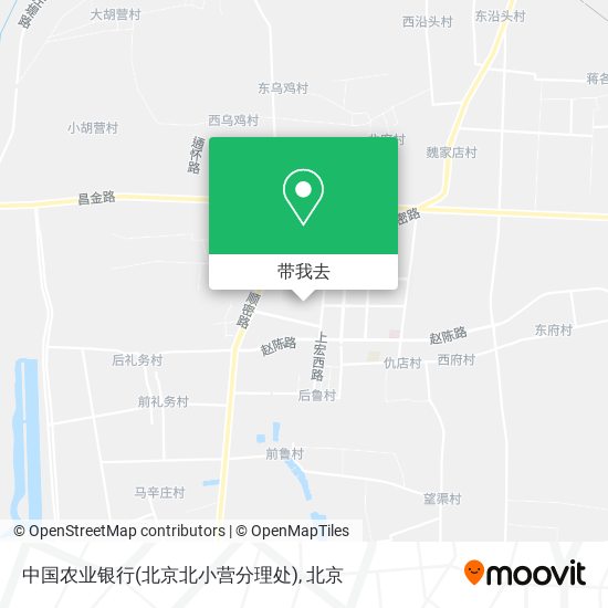 中国农业银行(北京北小营分理处)地图