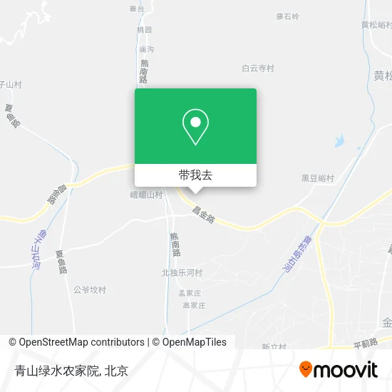 青山绿水农家院地图