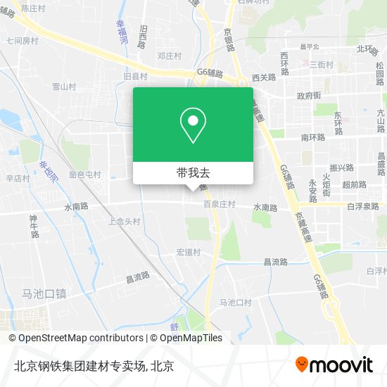 北京钢铁集团建材专卖场地图