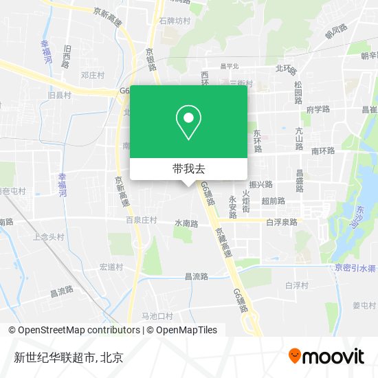 新世纪华联超市地图