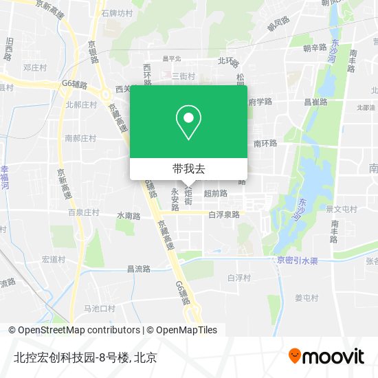 北控宏创科技园-8号楼地图