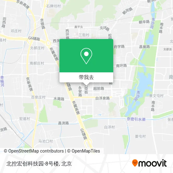 北控宏创科技园-8号楼地图