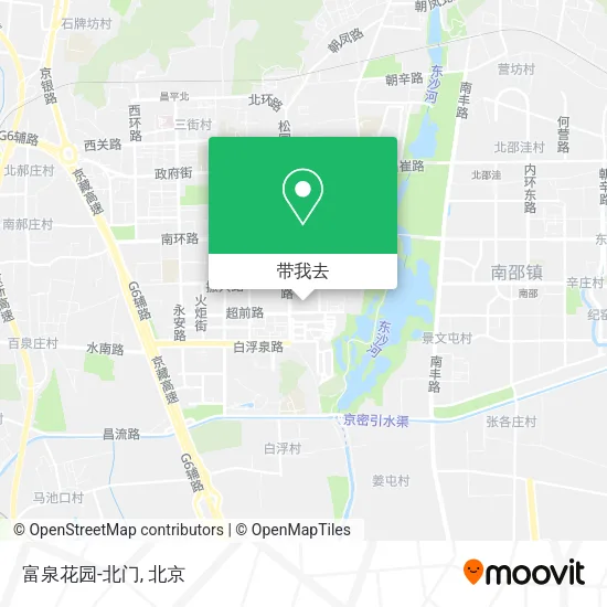富泉花园-北门地图
