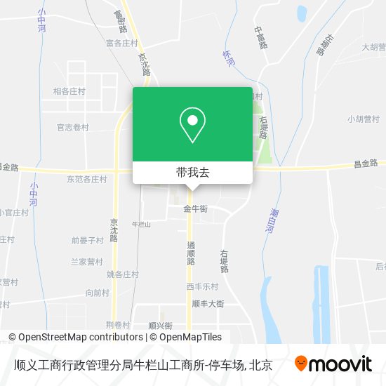 顺义工商行政管理分局牛栏山工商所-停车场地图