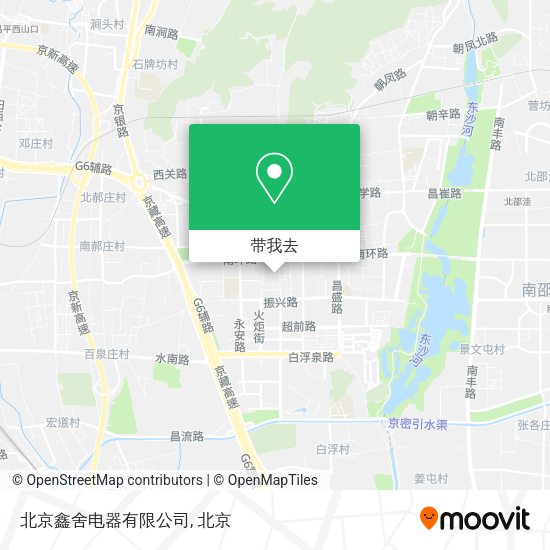 北京鑫舍电器有限公司地图