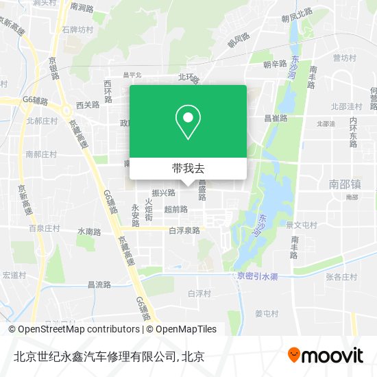 北京世纪永鑫汽车修理有限公司地图