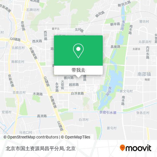 北京市国土资源局昌平分局地图